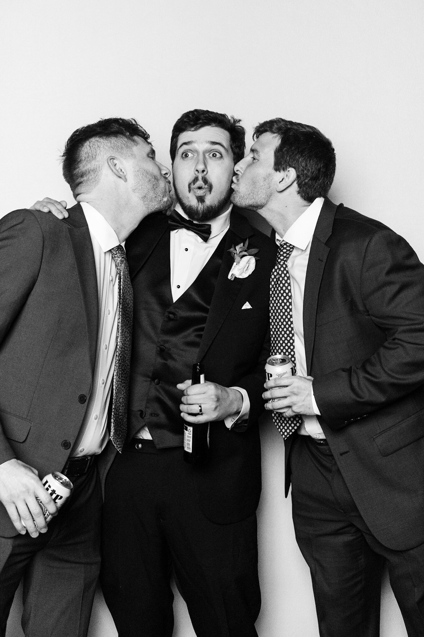Black and white wedding photograph 6