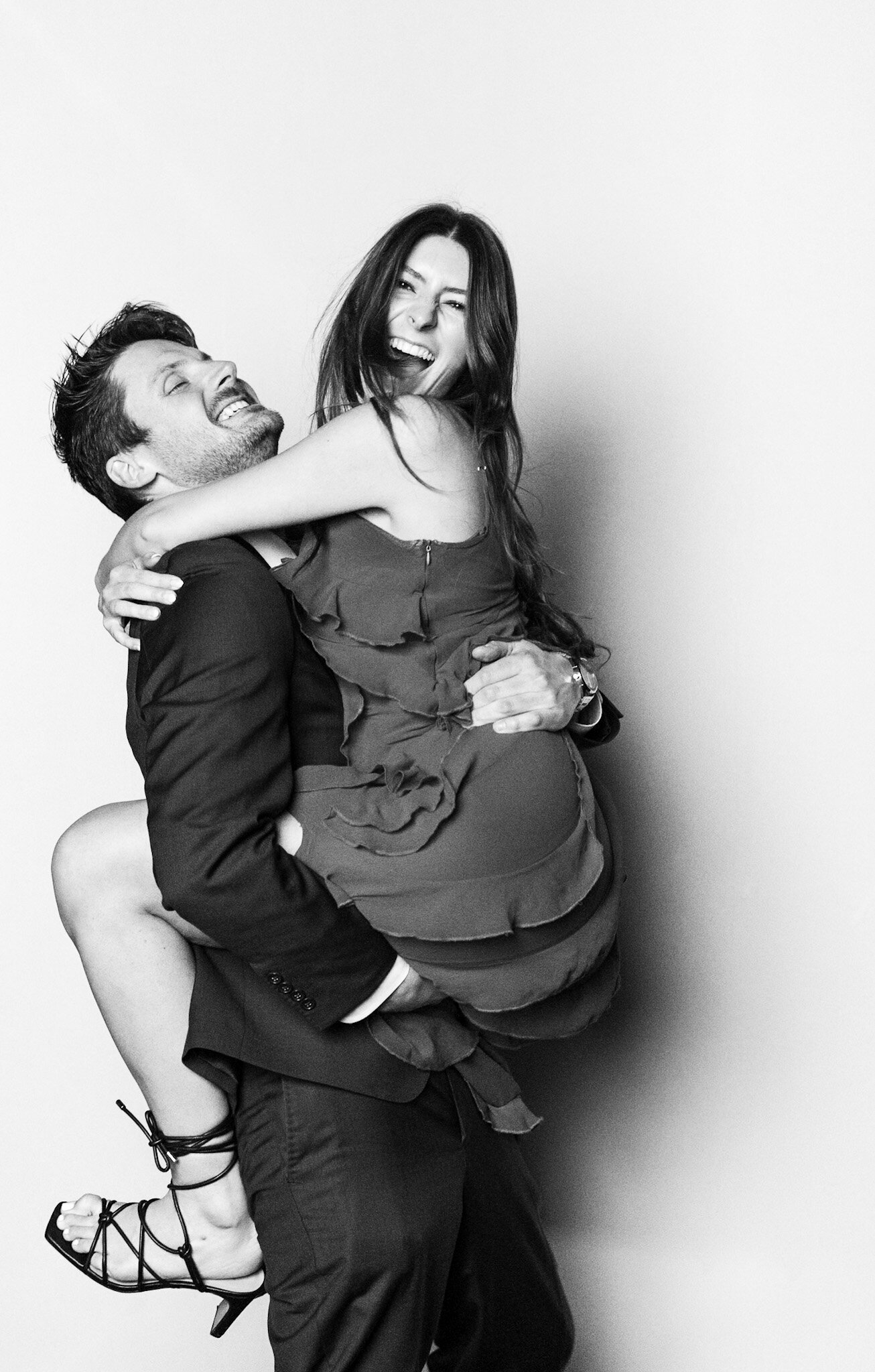 Black and white wedding photograph 16