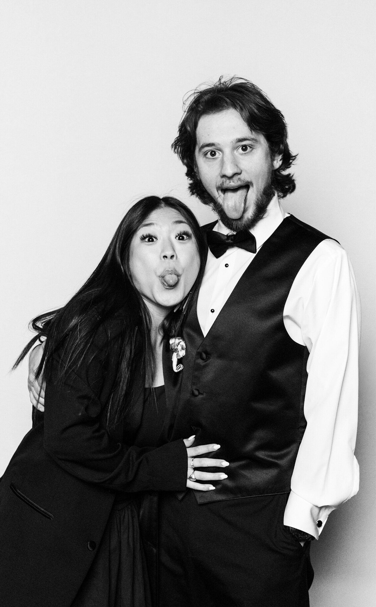 Black and white wedding photograph 12