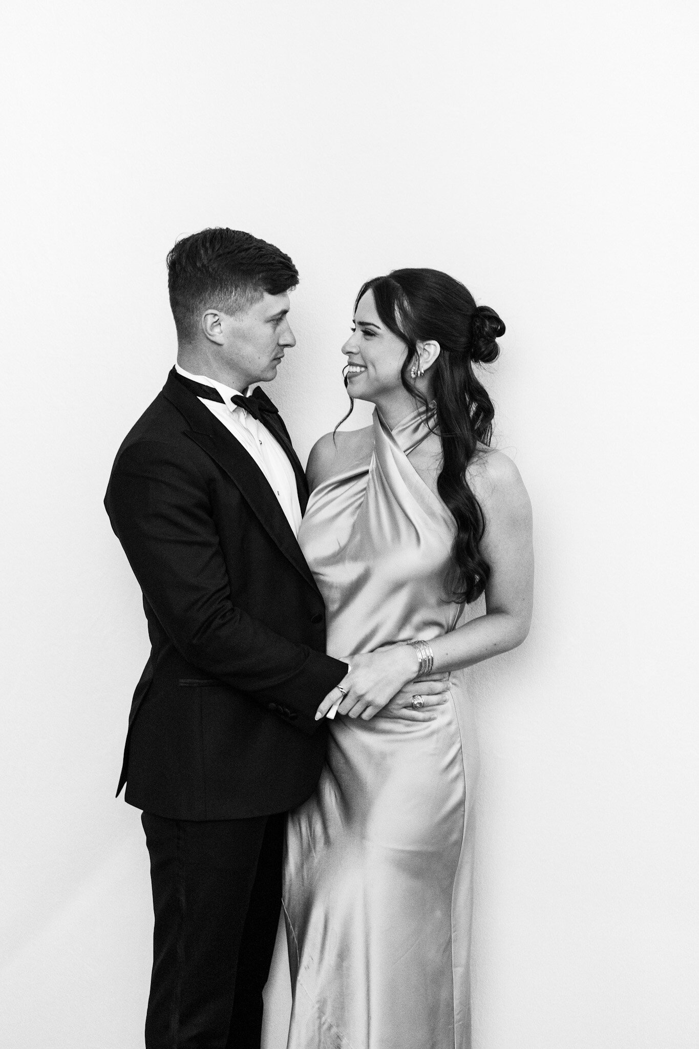 Black and white wedding photograph 1